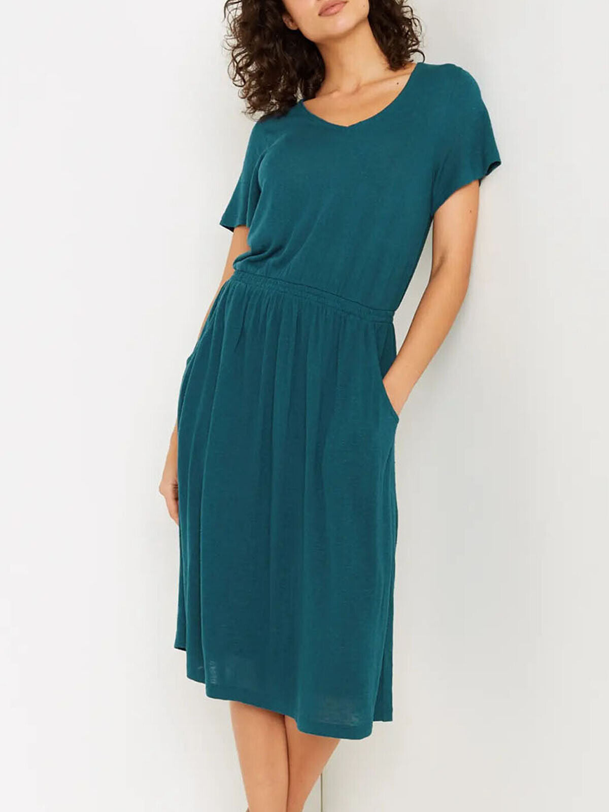 EX WHITE STUFF Teal Canyon Jersey Dress in Sizes 6, 10, 12, 18, 20 RRP £55