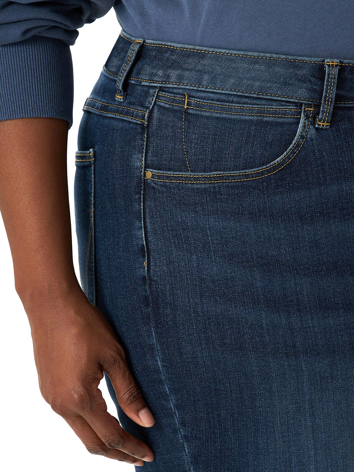 EX Wrangler Dark Denim High Rise Bold Boot Jeans in Sizes 20-28 Regular &amp; Long
