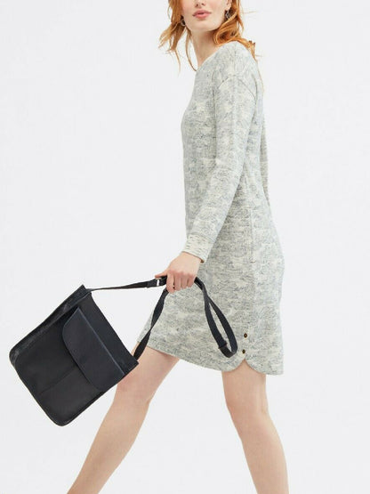 EX WHITE STUFF Grey Cloudy Day Sweater Dress in Size 12 RRP £554