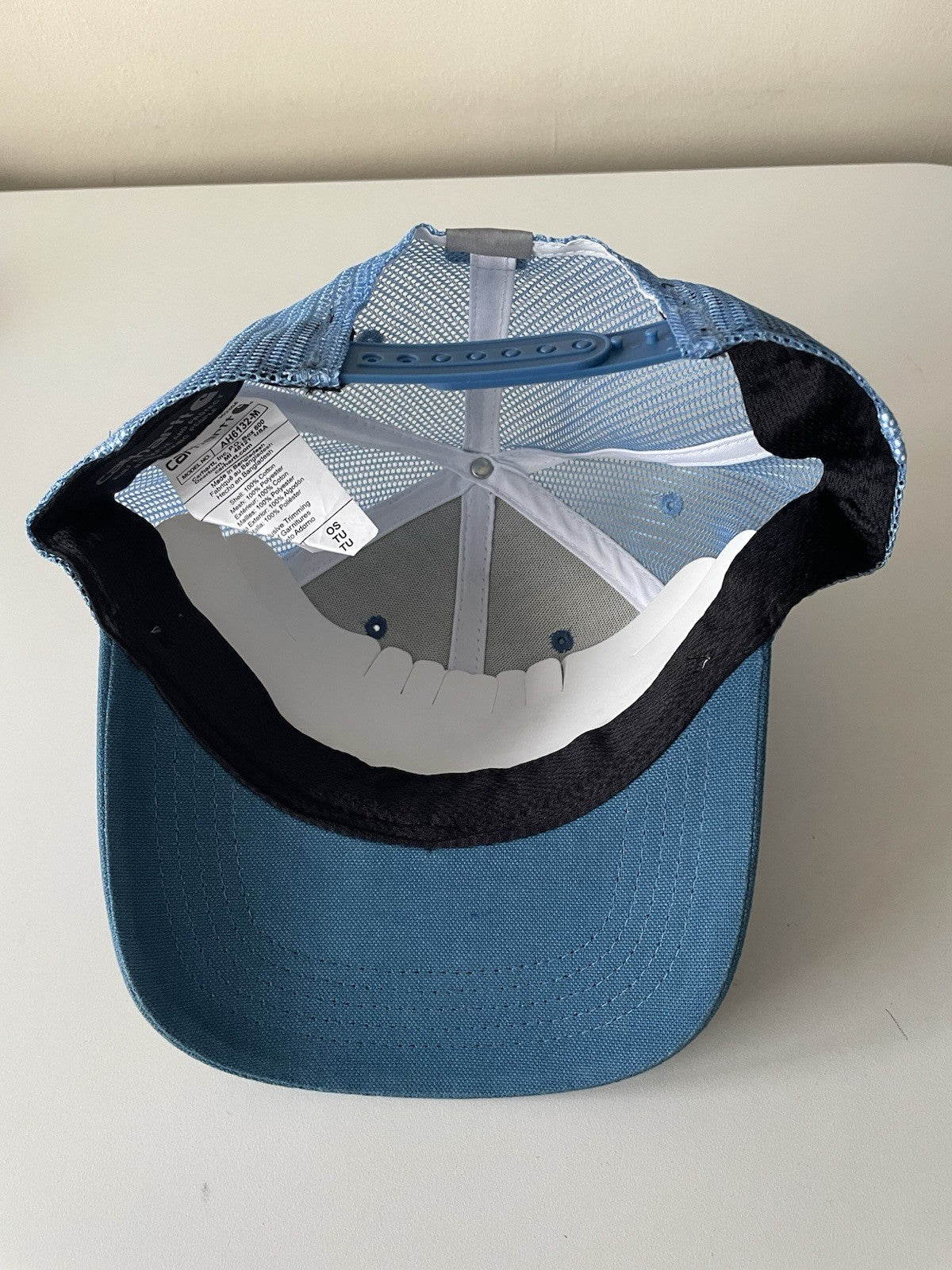 Carhartt Blue Force Canvas Mesh Back Graphic Logo Workwear Cap4