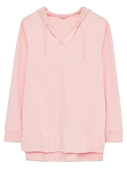 EX WHITE STUFF Pale Pink Pure Cotton Hooded Sweatshirt Sizes 6-20 RRP £45