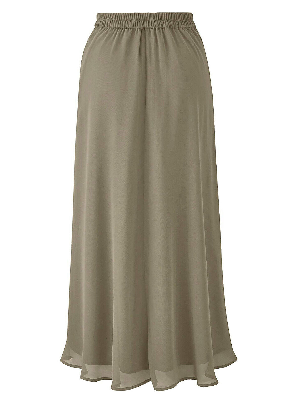 Capsule Sage Floaty Georgette Maxi Skirt in Sizes 14, 18, 20, 28