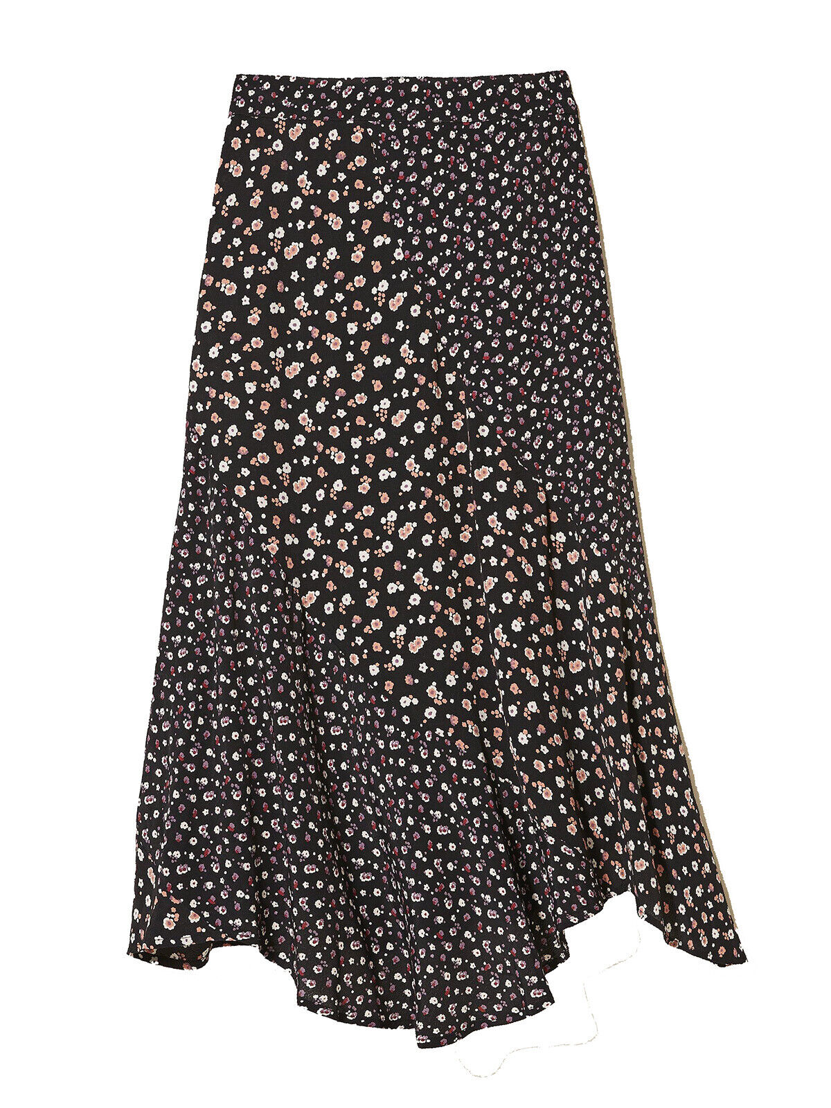 EX Fat Face True Black Naomi Pop Ditsy Midi Skirt in Sizes 10, 12, 14, 18, 22