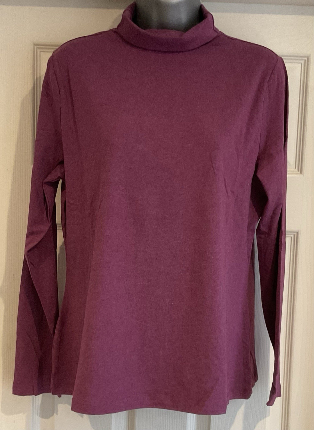 EX Seasalt Purple Landing Top Roll Neck Long Sleeve Size 140