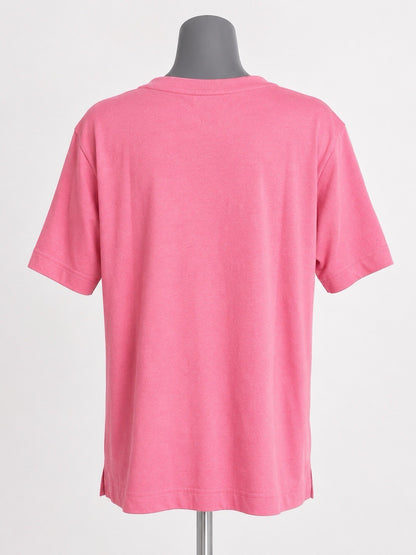 Pink Cotton Modal Slouch V-Neck T-Shirt Size Medium1