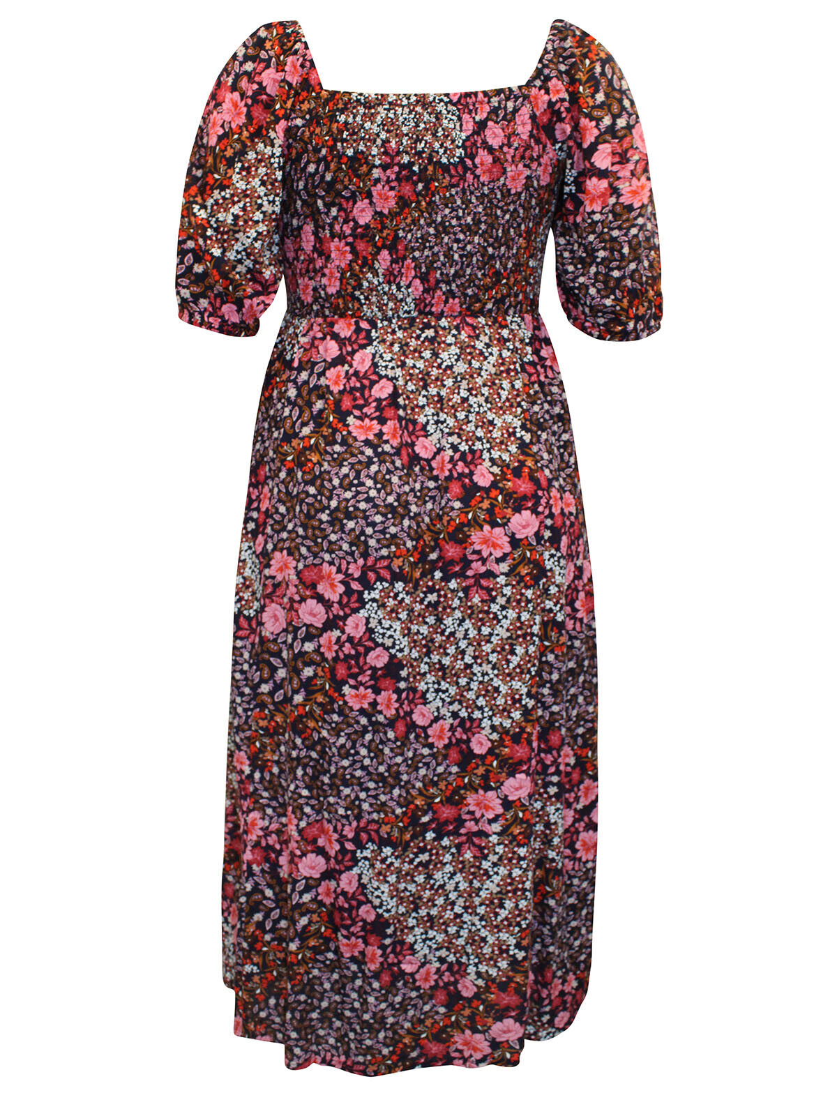 Joe Browns Shirred Floral &amp; Paisley Midi Dress in Sizes 16 or 18 RRP £55