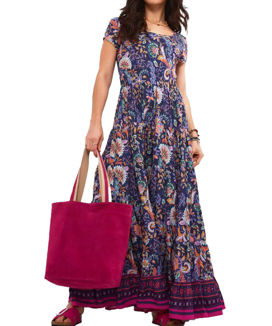 Joe Browns Tabitha Boho Border Crinkle Maxi Dress Sizes 12, 16, 18 RRP £68