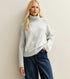 New Look Light Grey Rib Roll Neck Jumper Size Small RRP £29.990