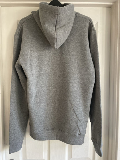Jack &amp; Jones Mens Grey Hooded Sweatshirt Hoodie Pullover Top Size M3
