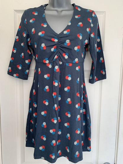 EX SEASALT Multi Daisy Spot Granite Lemon Tunic Dress in Size 8