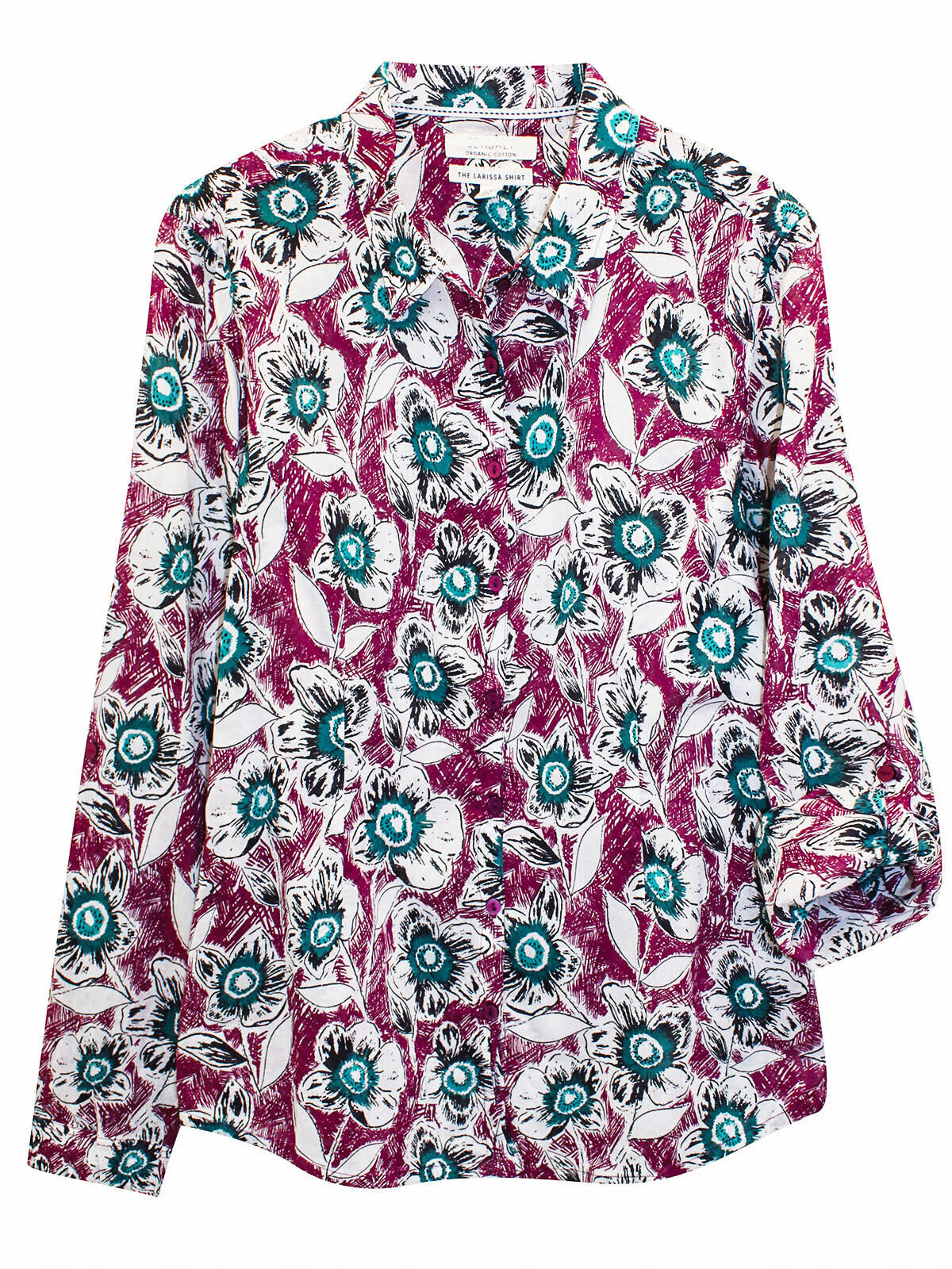 EX Seasalt Multi Floral Larissa Organic Cotton Shirt 10 12 14 16 22 24 RRP £45