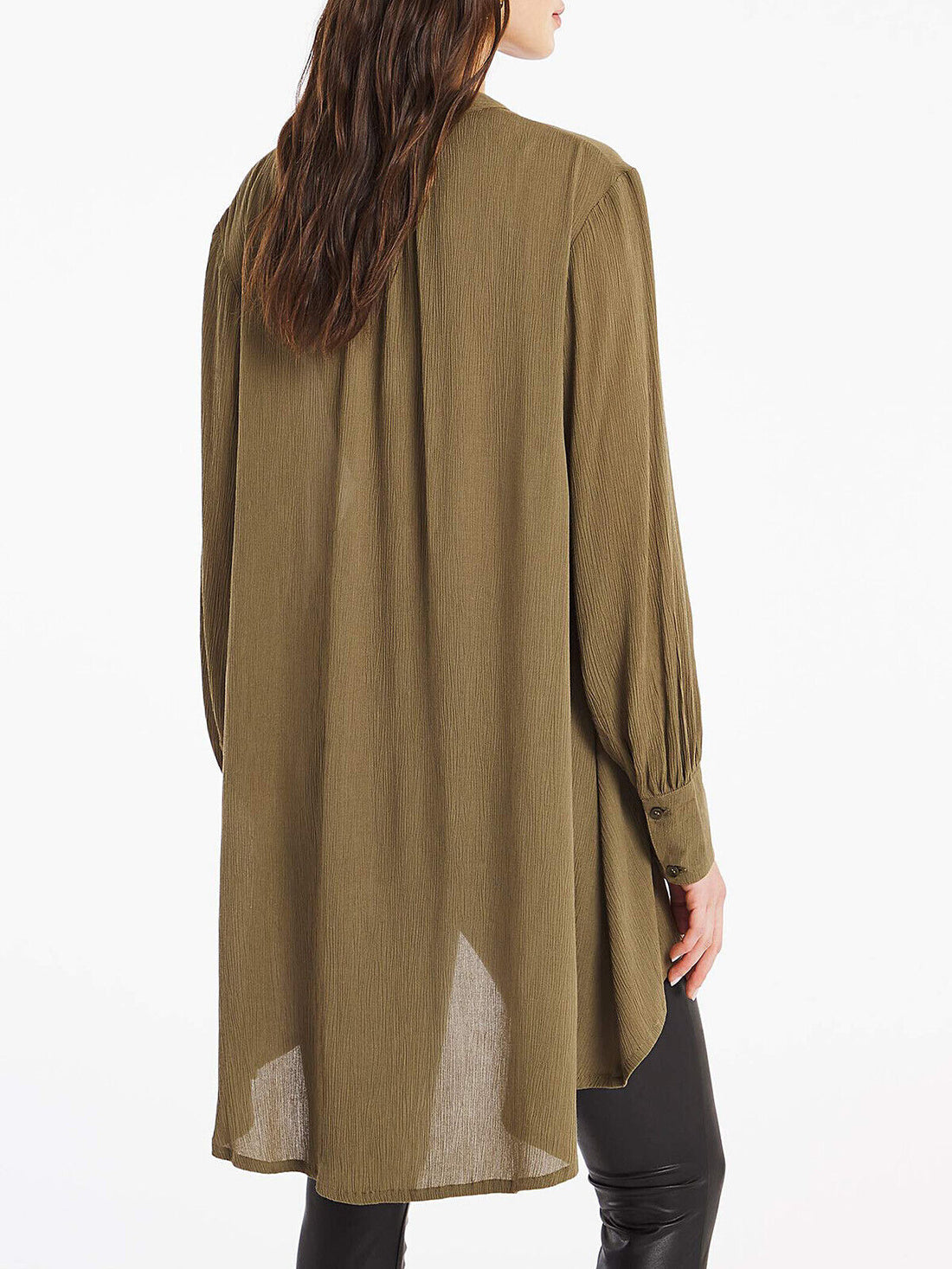 Capsule Khaki Dip Back Crinkle Shirt in Sizes 10 or 14