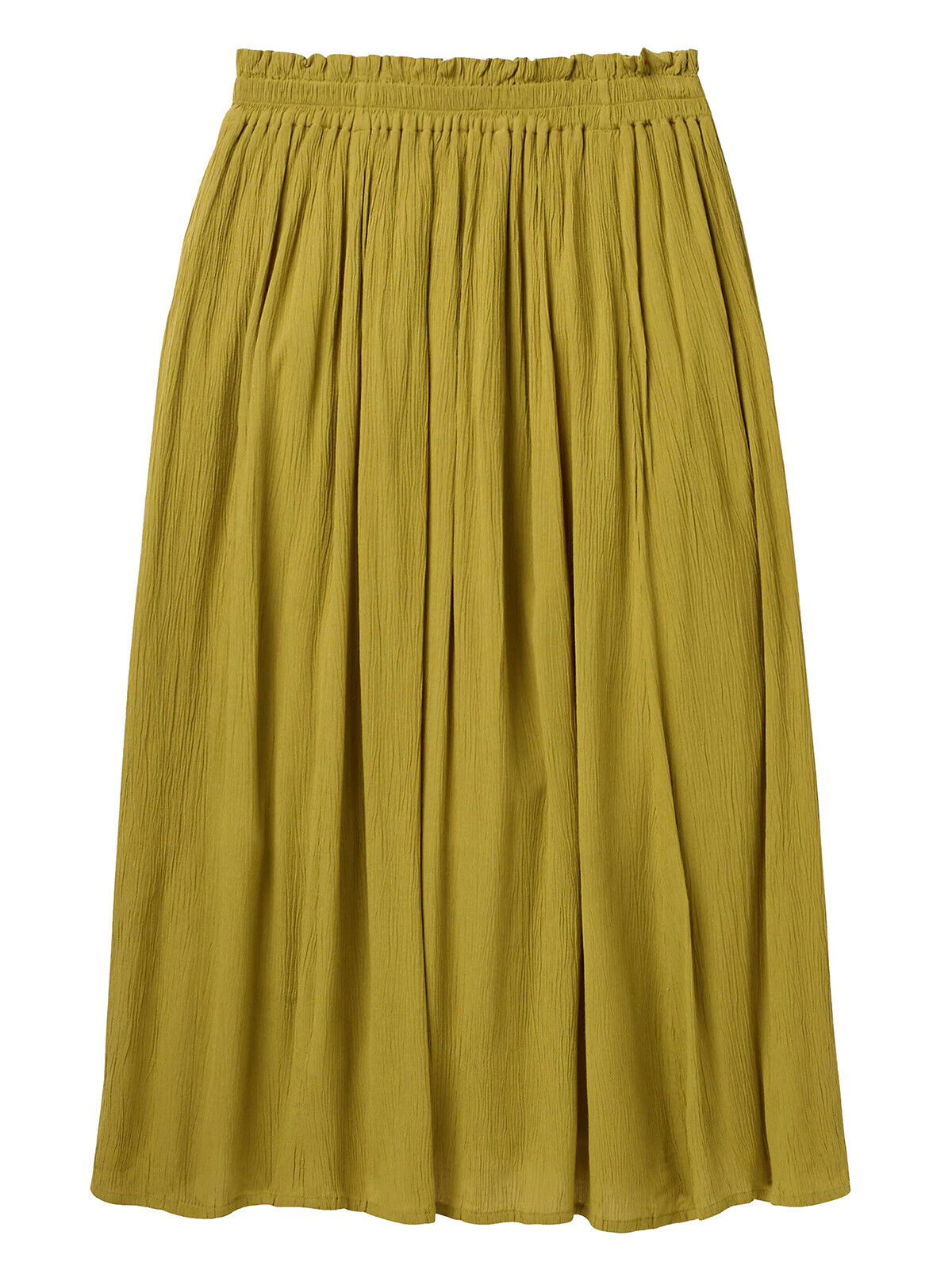 EX WHITE STUFF Green Sorrel Crinkle Midi Skirt in Sizes 12 or 18 RRP £45