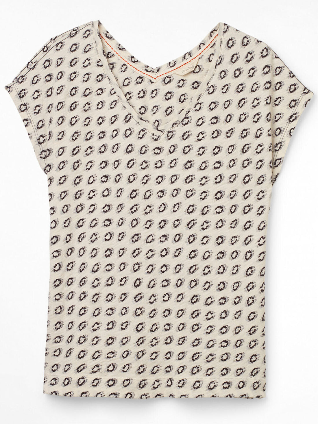 EX WHITE STUFF Jacquard Jersey Holiday Tee 10, 12, 14, 16 RRP £35