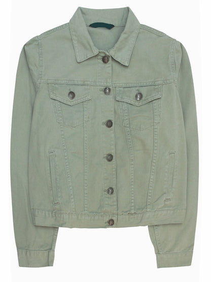 Curve Green Pure Cotton Denim Jacket Sizes 16 or 20 SECONDS