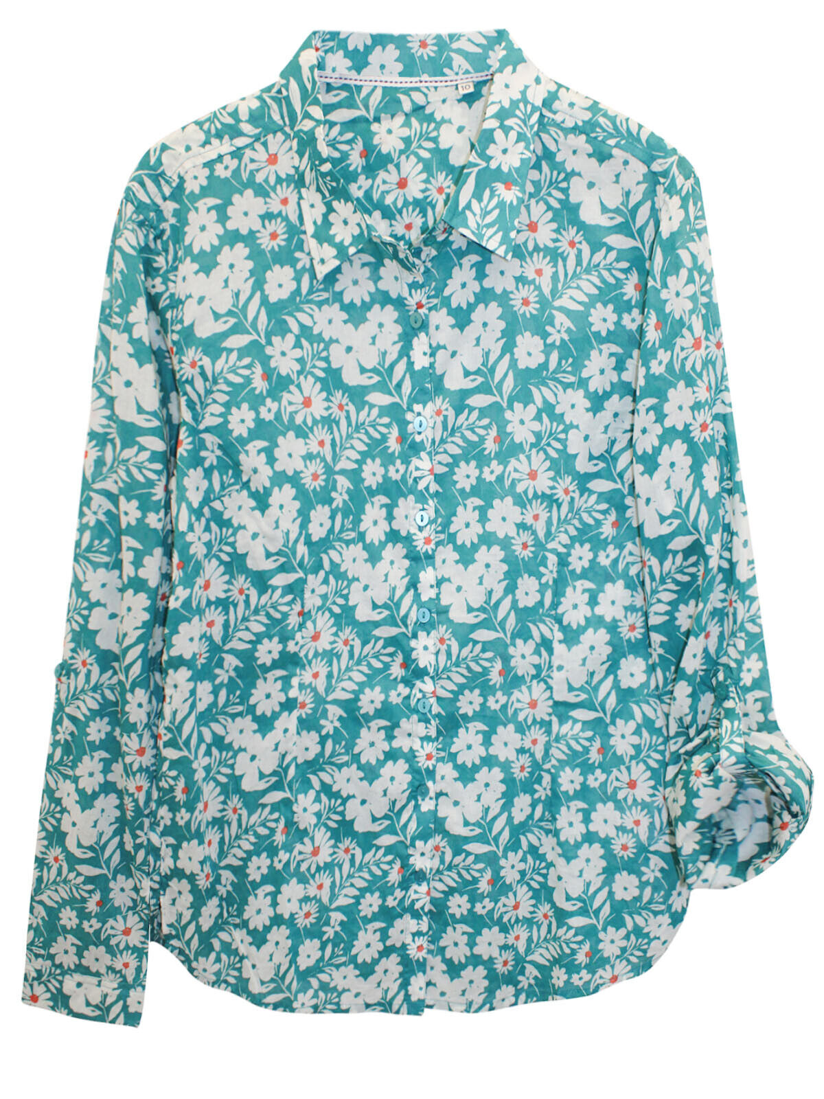 EX Seasalt Larissa Organic Cotton Shirt River Floral Valley Sizes 10-24 RRP £45