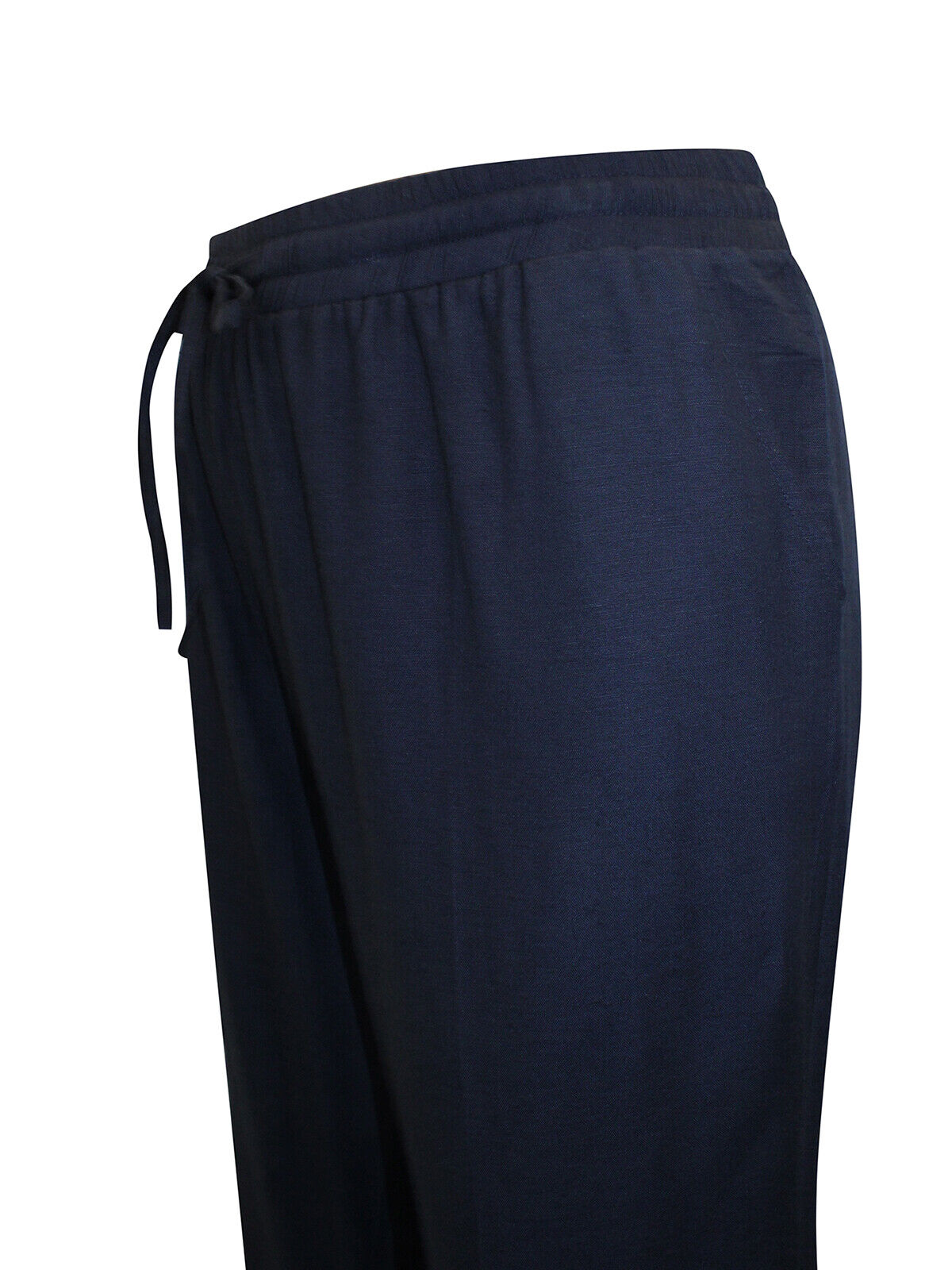 JD Williams Navy Linen Blend Tapered Trousers Sizes 14, 16, 18, 22, 26 RRP £24