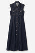 EX Zara Dark Indigo Denim Sleeveless Dress Size XS SEE MEASUREMENTS0