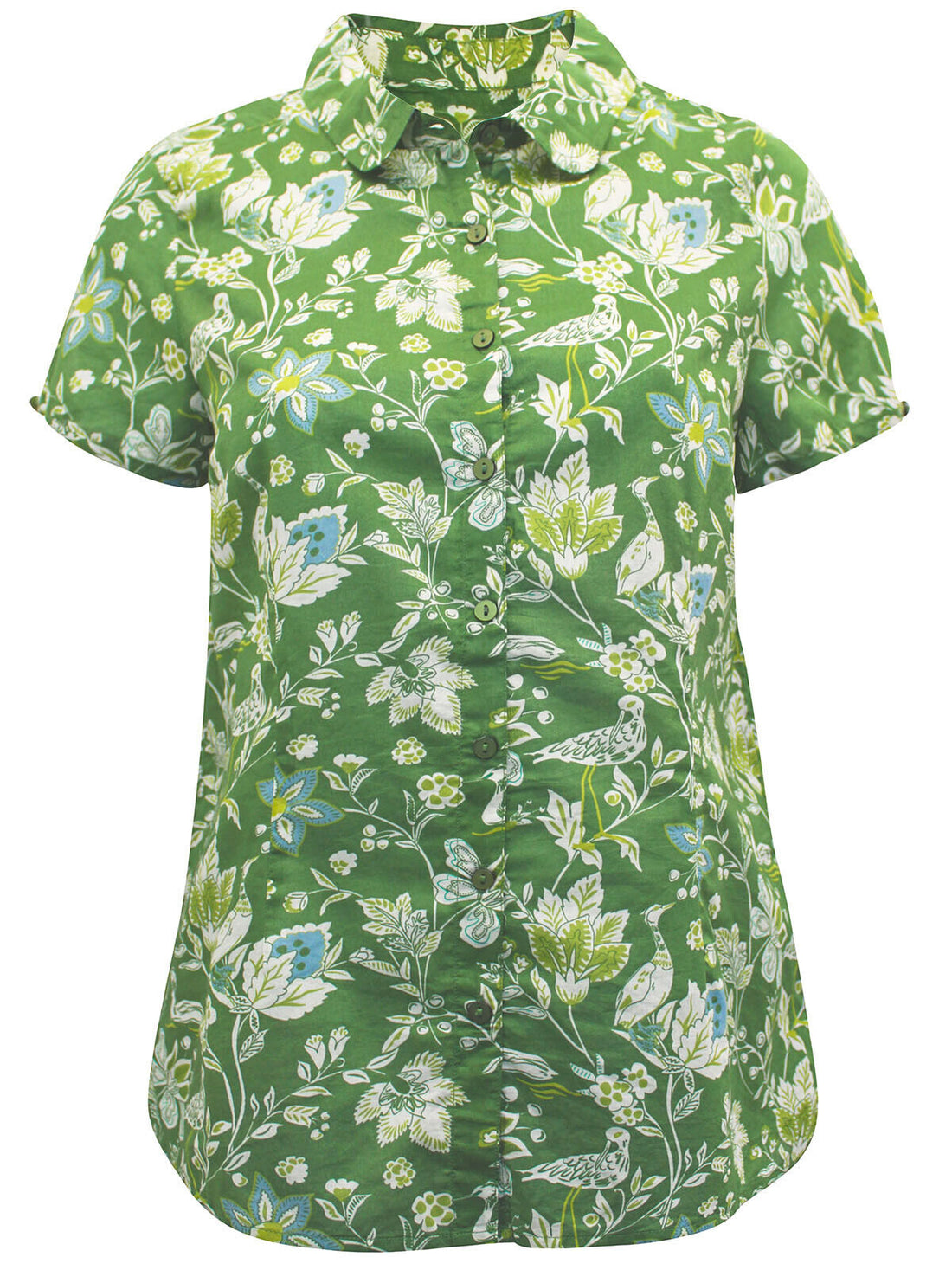 EX Seasalt Green Rushmaker Short Sleeve Shirt Sizes 8 12 14 16 18 20 RRP £42.95