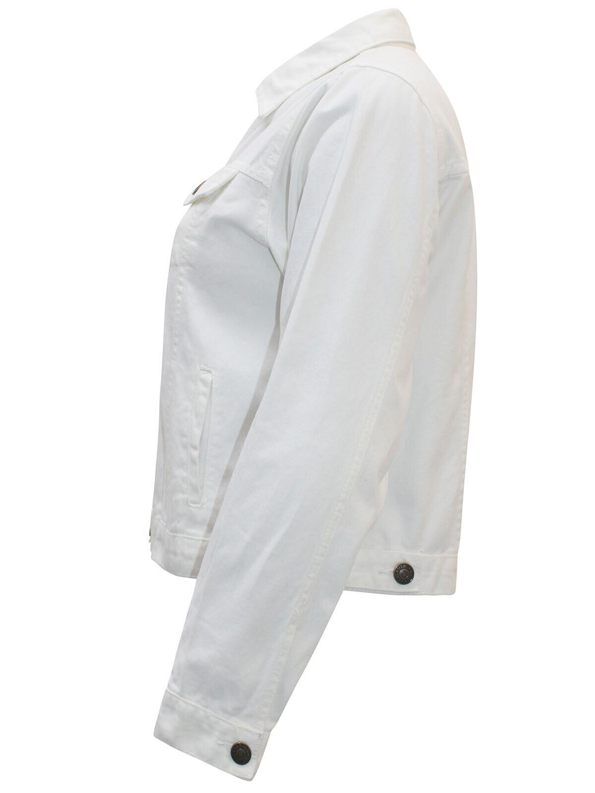 Curve Cream Pure Cotton Denim Jacket Sizes 16, 18, 22/24, 26/28 SECONDS