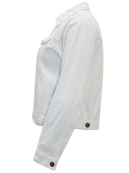 Curve Cream Pure Cotton Denim Jacket Sizes 16, 18, 22/24, 26/28 SECONDS