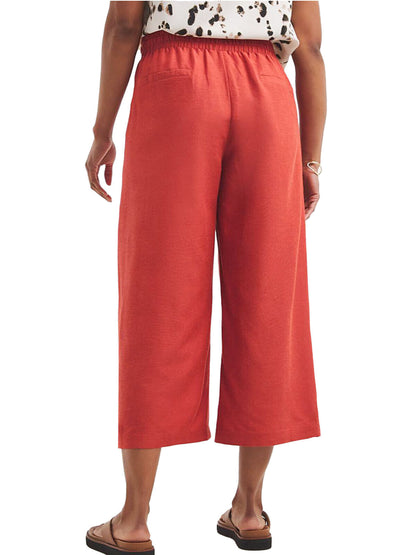 JD Williams Cinnamon Linen Blend Cropped Trousers Sizes 18, 20, 22, 24, 30, 32