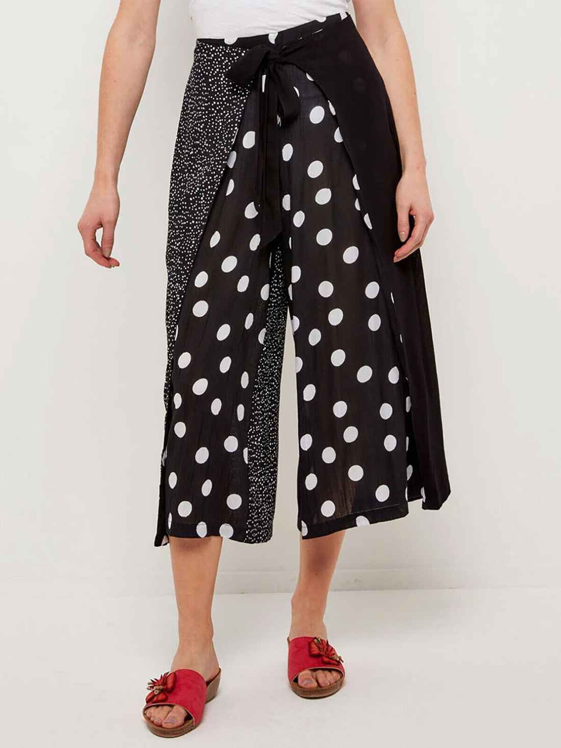EX Joe Browns Navy Join The Dots Cropped Trousers Sizes 12, 14, 16