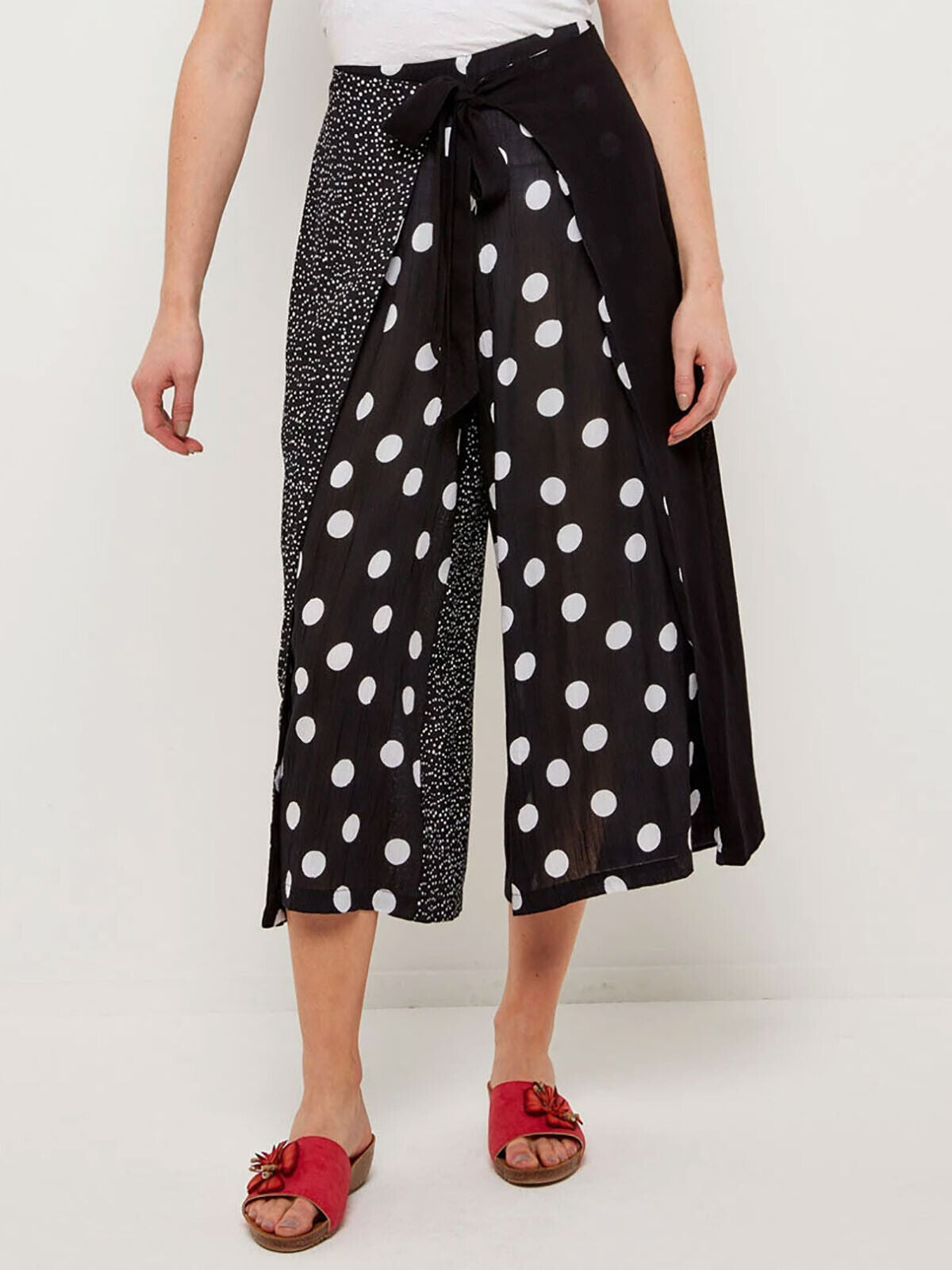 EX Joe Browns Navy Join The Dots Cropped Trousers Sizes 12, 14, 16