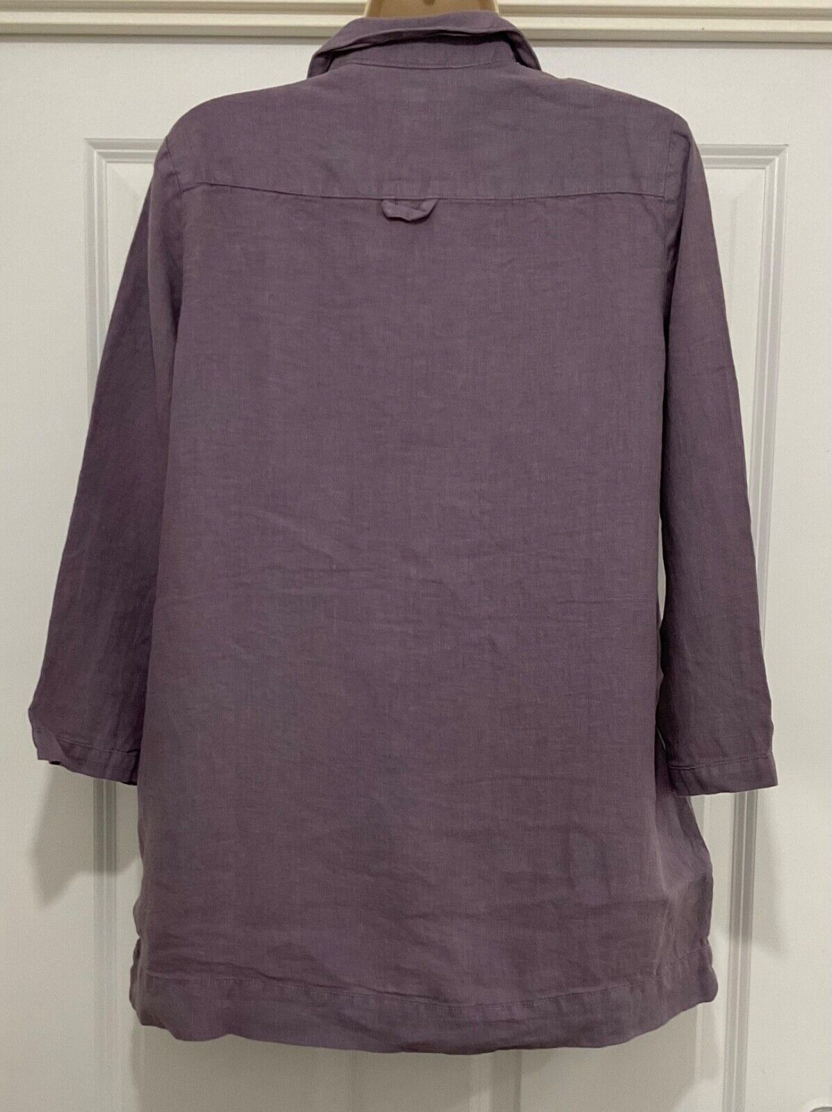 EX Seasalt Purple Shallow Layers Linen Tunic Grape Thistle Sizes 8-20 RRP £65.95