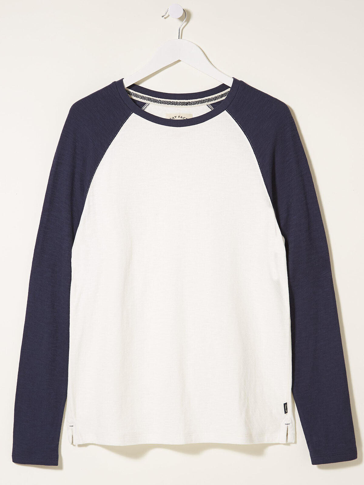 EX Fat Face Navy Mens Raglan Long Sleeve Textured Sweater Top S, M, L, XL