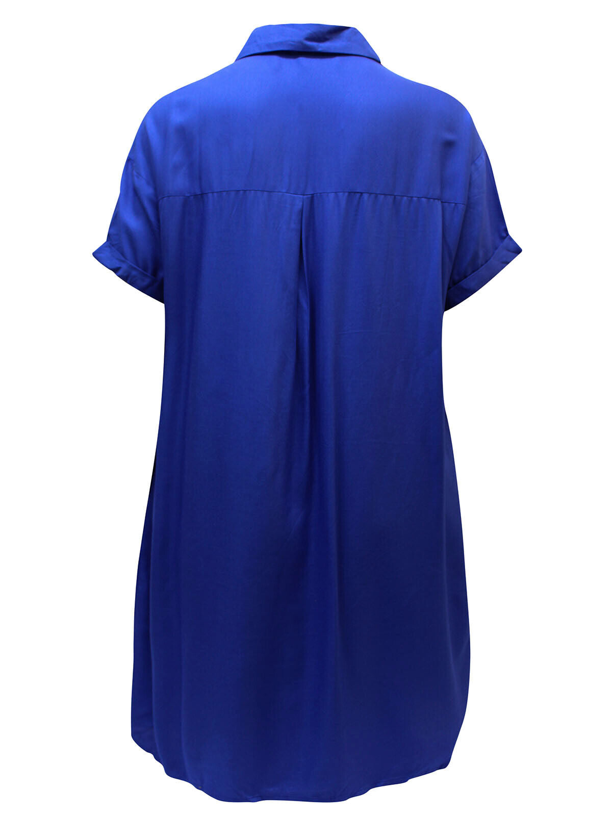 JD Williams Cobalt Viscose Twill Relaxed Shirt Dress Sizes 10, 14, 18, 24, 32