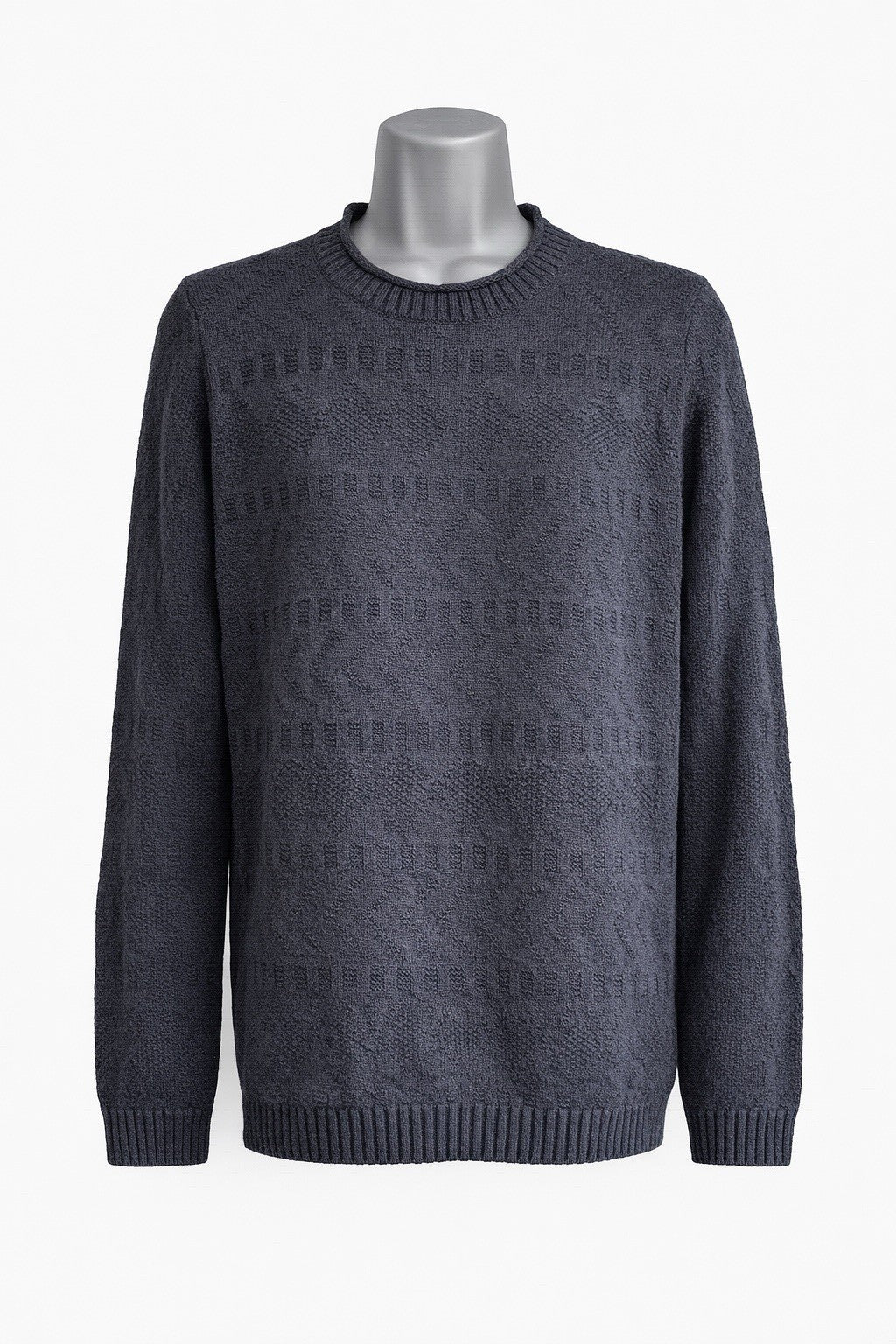 EX Seasalt Blue Knitted Kinter Jumper RRP £65.95 Size 8 (19" pit to pit)0