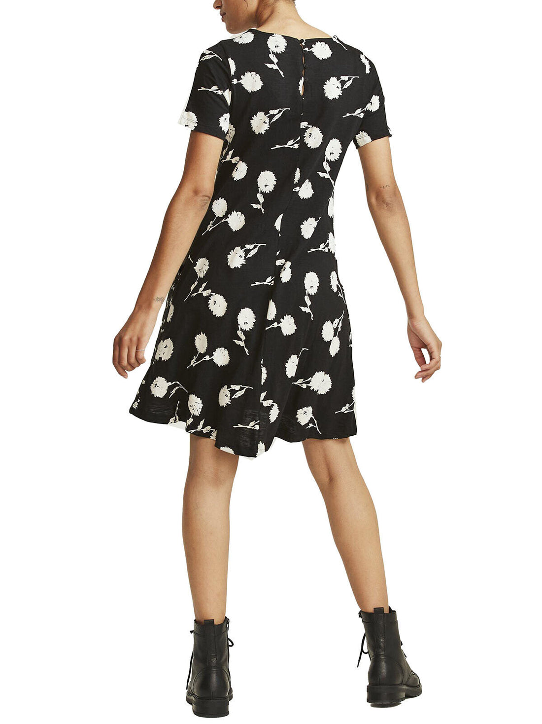 EX Fat Face Black Simone Poppy Meadow Dress in Sizes 10, 12, 14, 16