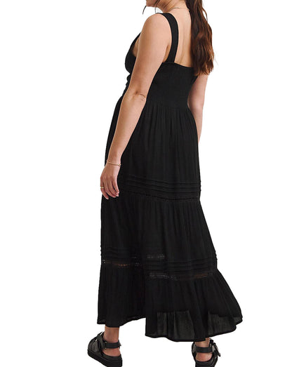 Joe Browns Black Ultimate Holiday Crinkle Maxi Dress 14 16 18 20 22 24 26 30 32