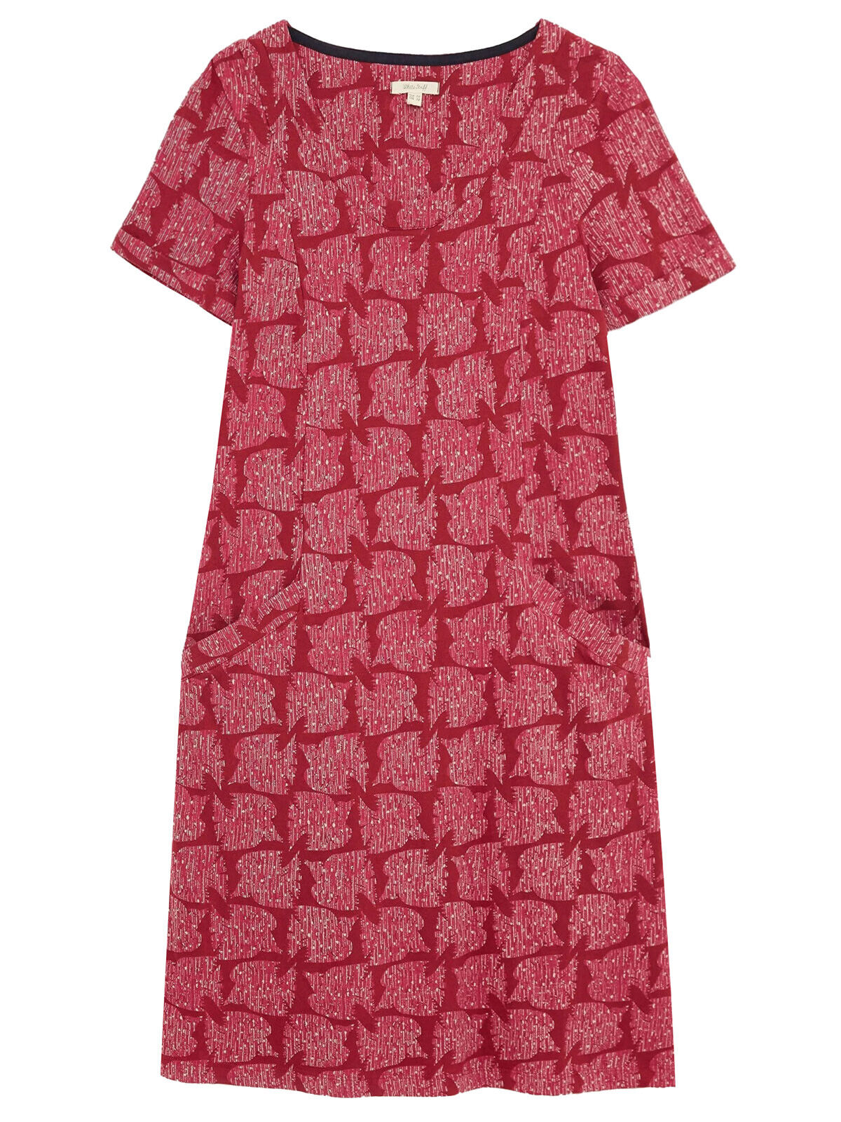EX WHITE STUFF Red Selina Fairtrade Dress in Sizes 10, 12, 14 RRP £55