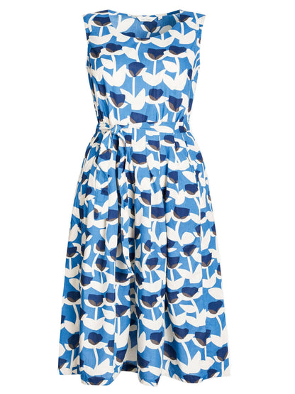 EX SEASALT Blue Cut Stem Sailor Belle Dress Sizes 8 10 12 14 RRP £69.95 NO BELT