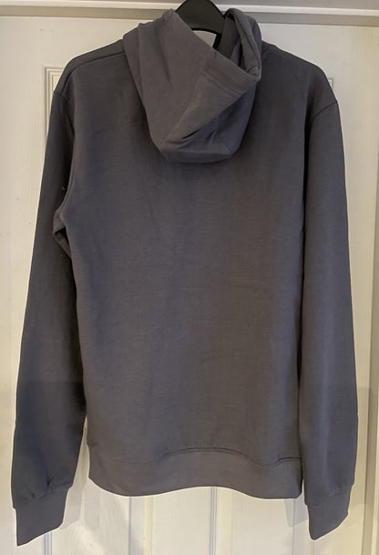 Jack &amp; Jones Mens Slate Grey Hooded Sweatshirt Hoodie Pullover Top Size M3