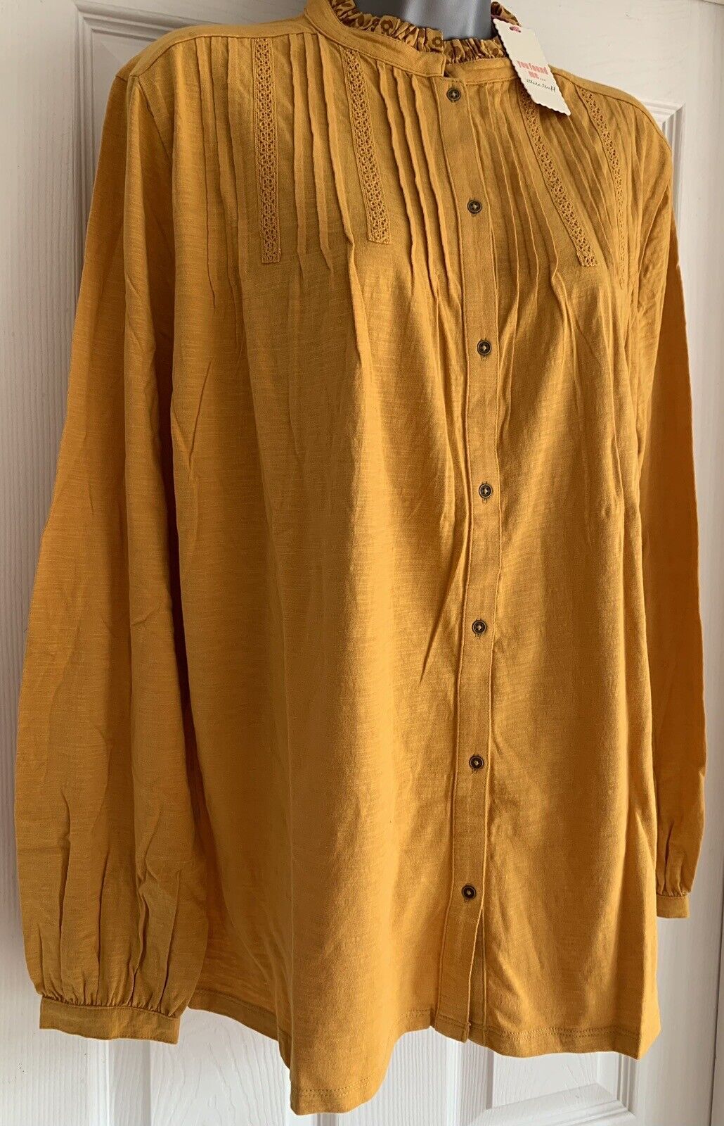 EX WHITE STUFF Dark Yellow Jossy Jersey Shirt Sizes 10, 12, 14, 16, 18 RRP £39