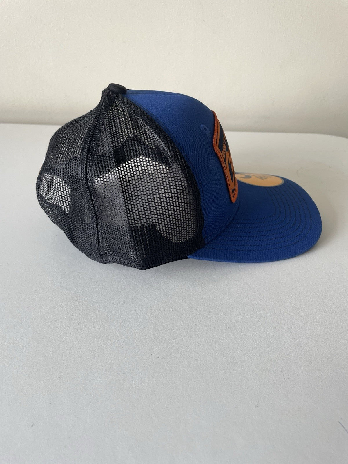 Carhartt Black Blue/Black Canvas Mesh Back Outlast Patch Snapback Cap2