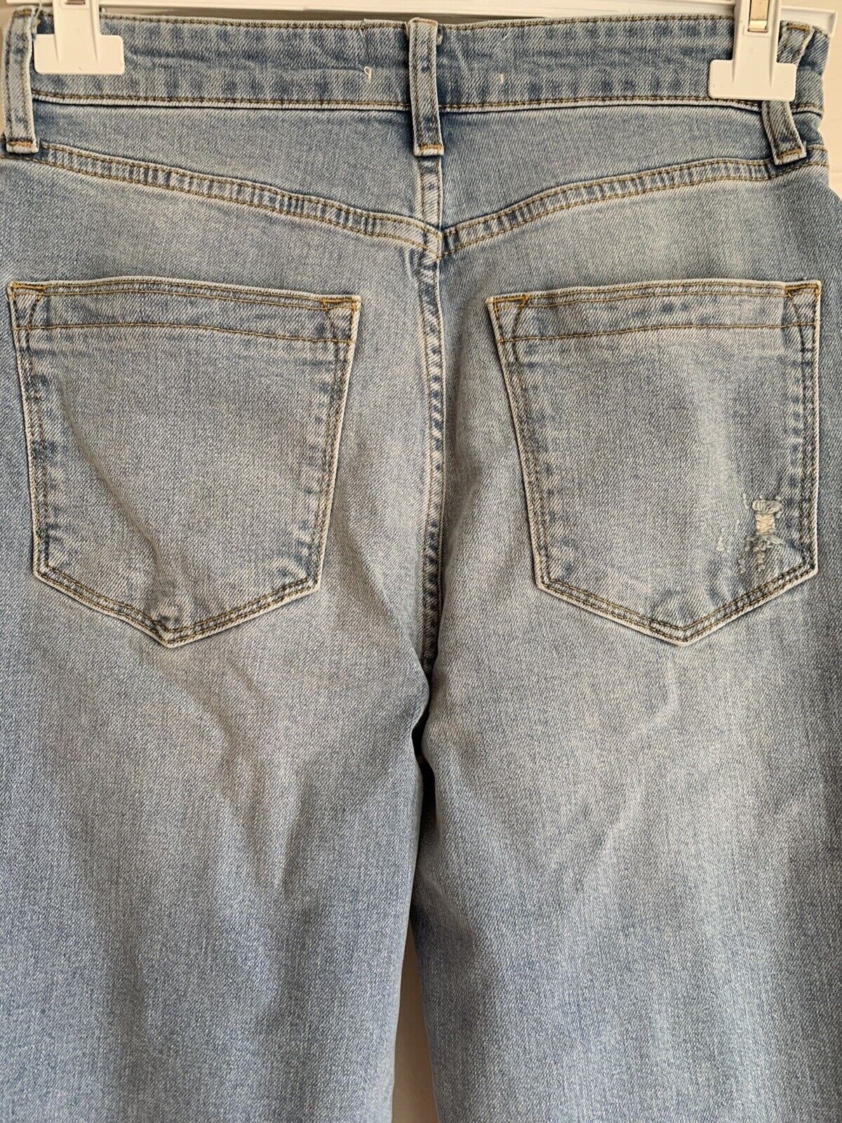 Ex Reiss High Waisted Slim Leg Distress Jeans Sizes 24-32 (UK 4-14) RRP £110