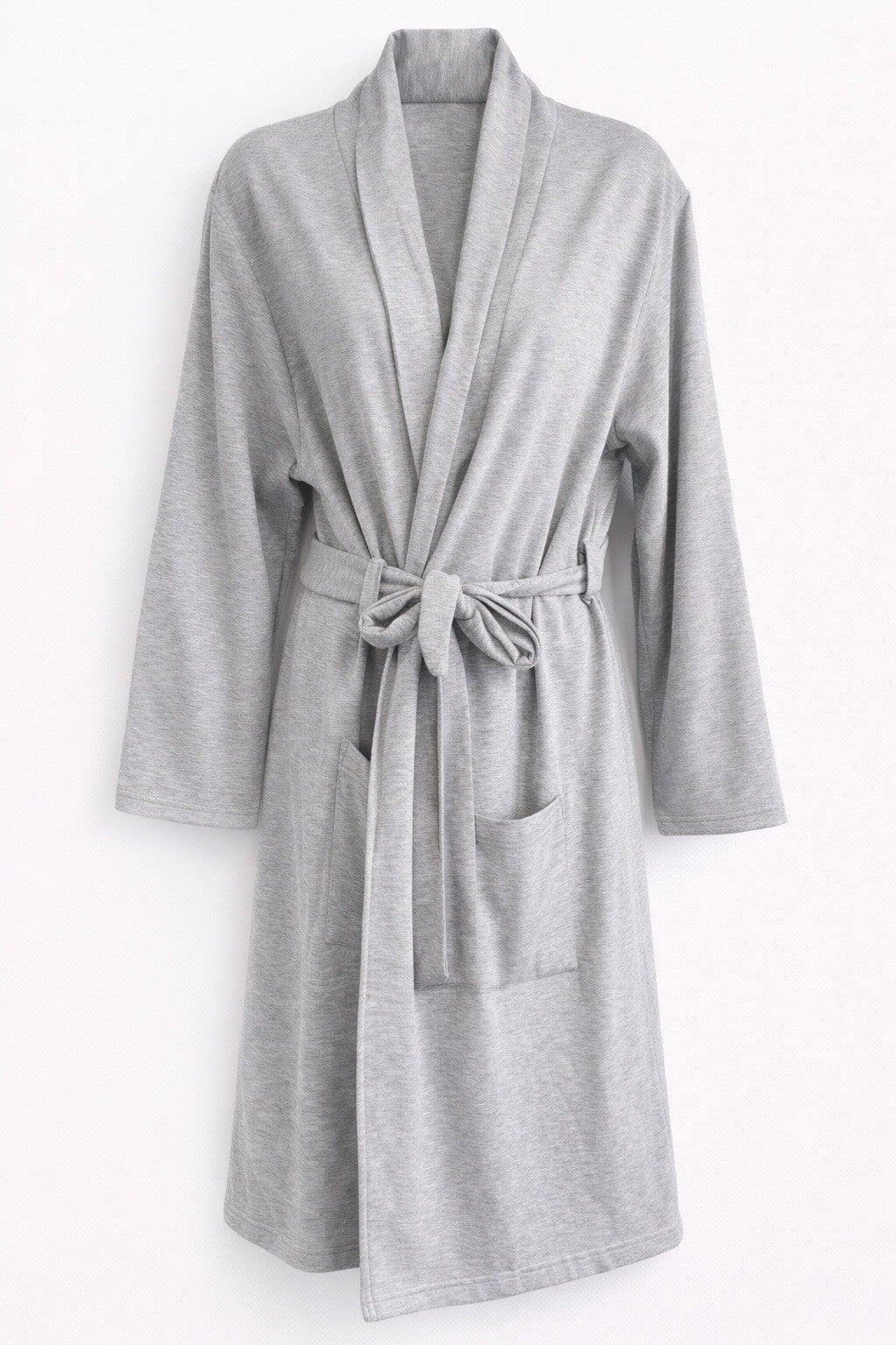 Weird Fish Belted Dressing Gown Pearl Grey Pockets Size 120