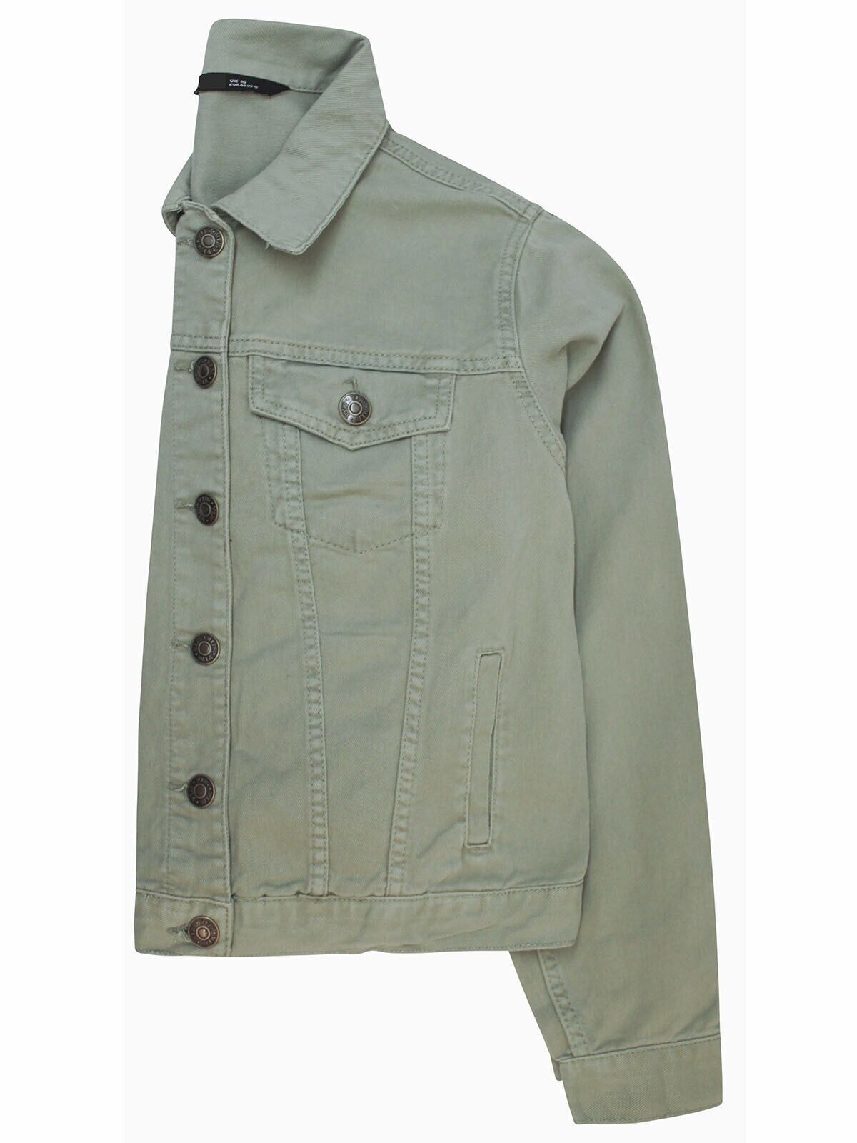 Curve Green Pure Cotton Denim Jacket Sizes 16 or 20 SECONDS