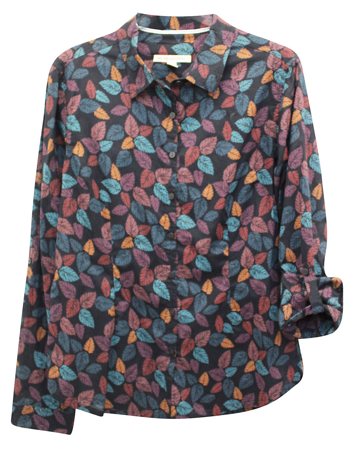 EX Seasalt Slate Leaves Onyx Larissa Organic Cotton Shirt Sizes 10-28 RRP £45