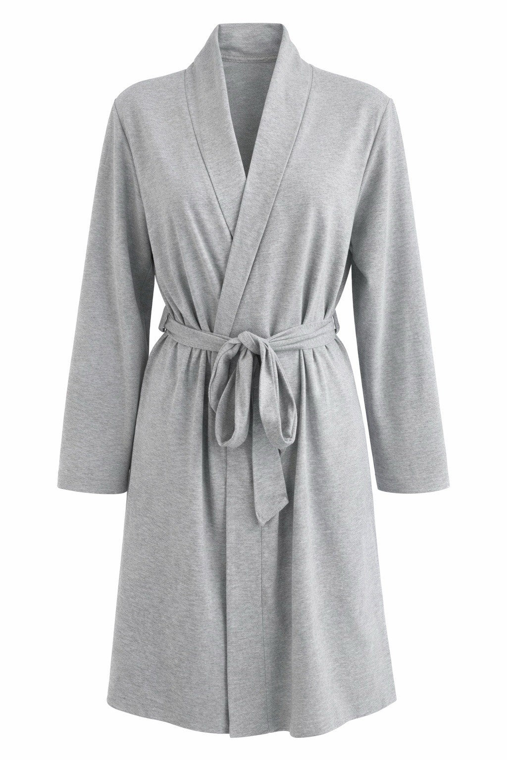 Weird Fish Belted Dressing Gown Pearl Grey Pockets Size Medium0