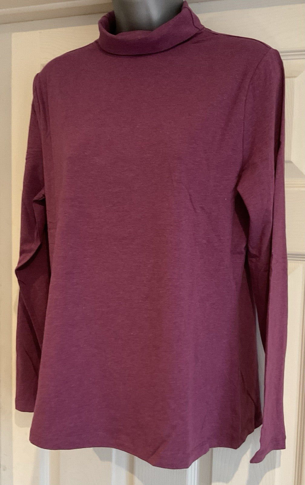 EX Seasalt Purple Landing Top Roll Neck Long Sleeve Size 142