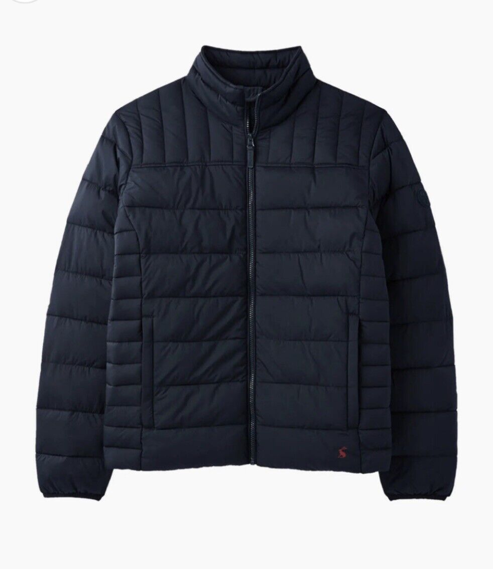 EX Joules Mens Go To Water Resistant Padded Jacket Navy Marine S-XL RRP £100