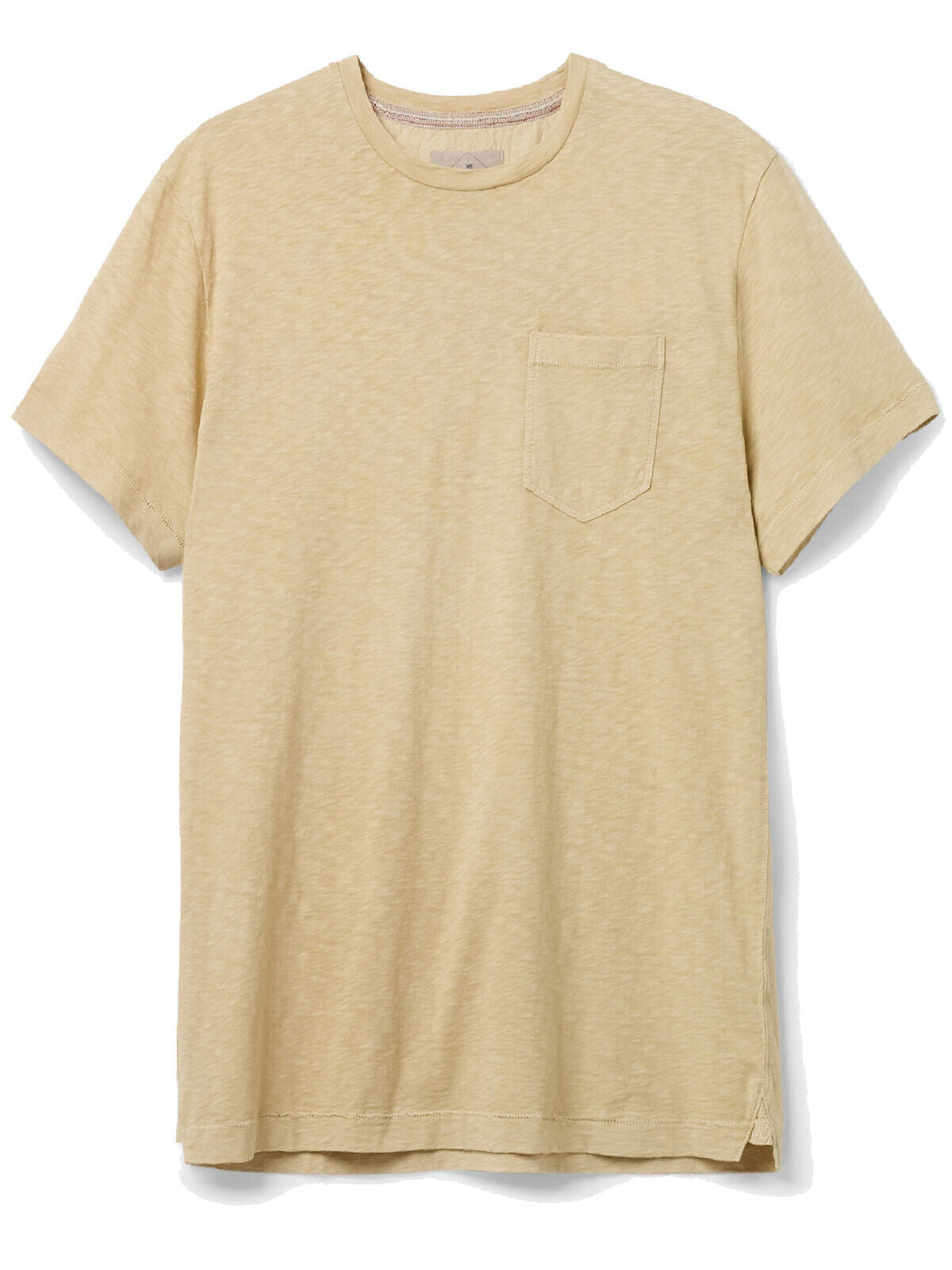 EX White Stuff Light-Yellow Mens Vegetable Dye Pocket Tee M, XL, 2XL RRP £22