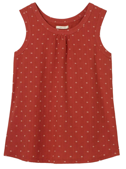 EX WHITE STUFF Rust-Red Mythical Jersey Vest in Sizes 10 or 22 RRP £27.50