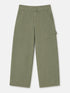 EX M*S Light Khaki Cotton Rich Carpenter Straight Leg Trousers Size 10S0