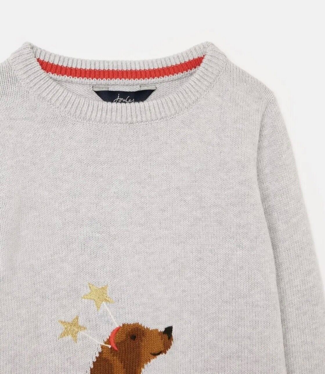 Ex Joules Xmas Christmas Cracking Festive Dachshund Jumper  2 -12 Years RRP £30